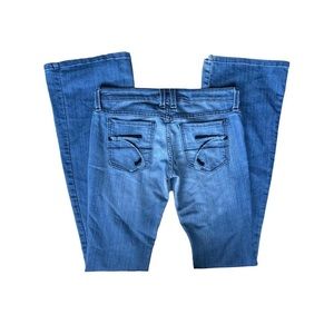 frankie b low rise flare jeans vintage